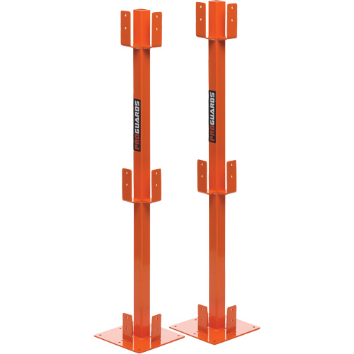 ProGuards Temporary Guard Rail Posts, 8" W x 39" H, Orange Pryde Industrial Inc.