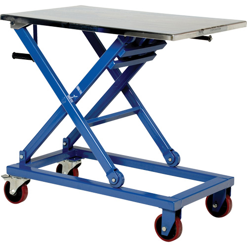 Manual Scissor Lift Table, 37" L x 23-1/2" W, Steel, 660 lbs. Capacity Pryde Industrial Inc.