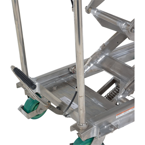 Manual Hydraulic Scissor Lift Table, 36-1/4" L x 19-3/8" W, Stainless Steel, 600 lbs. Capacity Pryde Industrial Inc.