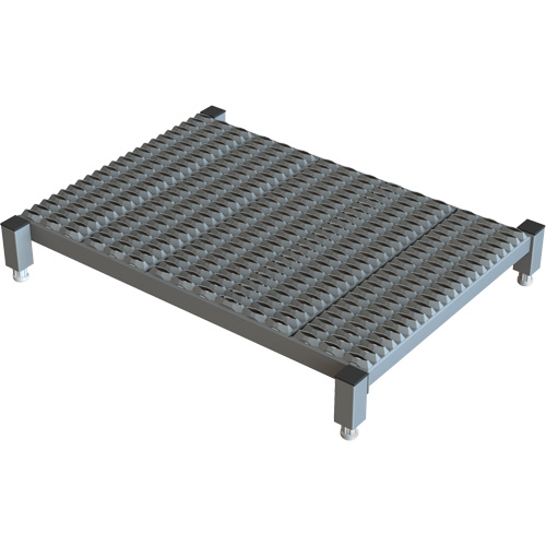Adjustable Height One-Step Work Platform, 24" W x 36" D, 800 lbs. Capacity, All-Welded Pryde Industrial Inc.