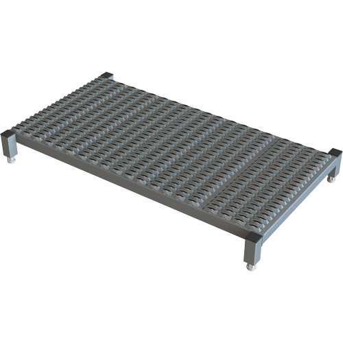 Adjustable Height One-Step Work Platform, 24" W x 48" D, 800 lbs. Capacity, All-Welded Pryde Industrial Inc.