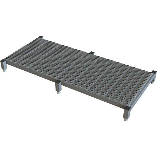 Adjustable Height One-Step Work Platform, 24" W x 59" D, 800 lbs. Capacity, All-Welded Pryde Industrial Inc.