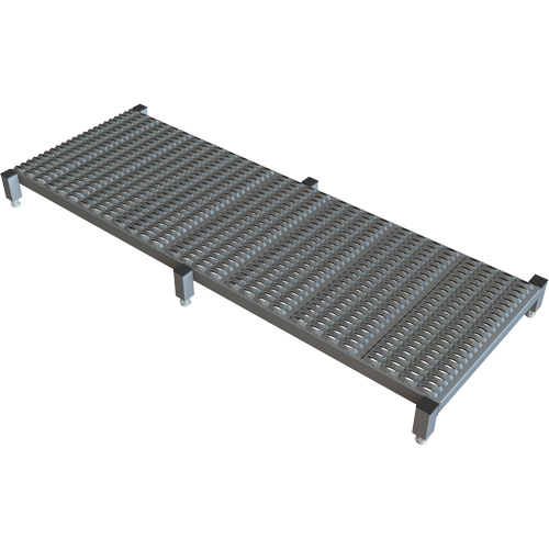 Plateforme de travail en une &eacute;tape &agrave; hauteur r&eacute;glable, 24" la x 71" pr, Capacit&eacute; de 800 lb, Enti&egrave;rement soud&eacute; Pryde Industrial Inc.