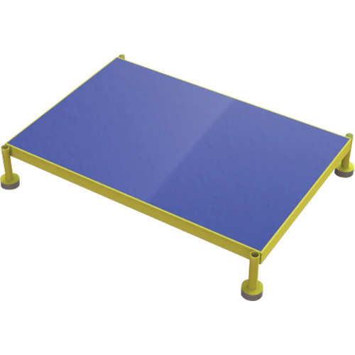 Adjustable Height One-Step Work Platform, 24" W x 36" D, 800 lbs. Capacity, All-Welded Pryde Industrial Inc.
