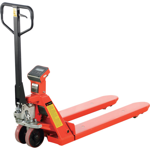 Eco Weigh-Scale Pallet Truck with Thermal Printer, 48" L x 27" W, 4400 lbs. Cap. Pryde Industrial Inc.