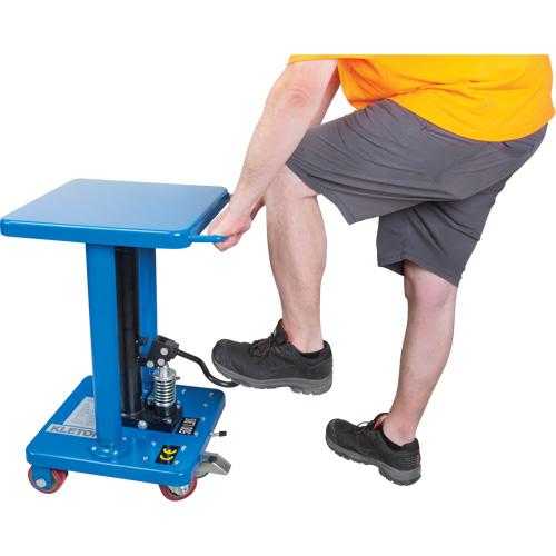 Hydraulic Work Table, 18" L x 18" W, Steel, 500 lbs. Capacity Pryde Industrial Inc.