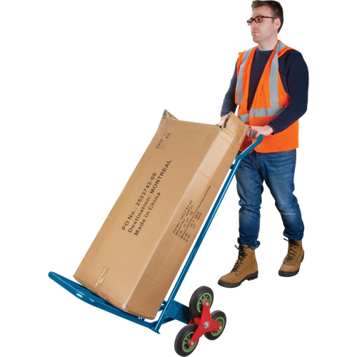 Stair Climbing Hand Truck, Steel Frame, 23-3/4" W x 45-5/8" H, 300 lbs. Capacity Pryde Industrial Inc.