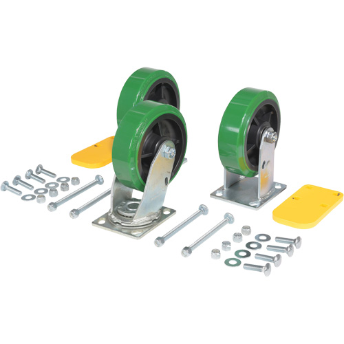 H Series Self-Dumping Hopper Caster Kit Pryde Industrial Inc.