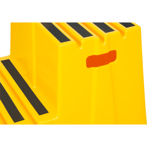 Industrial Step Stool, 2 Steps, 26" x 22-7/16" x 19-11/16" High Pryde Industrial Inc.