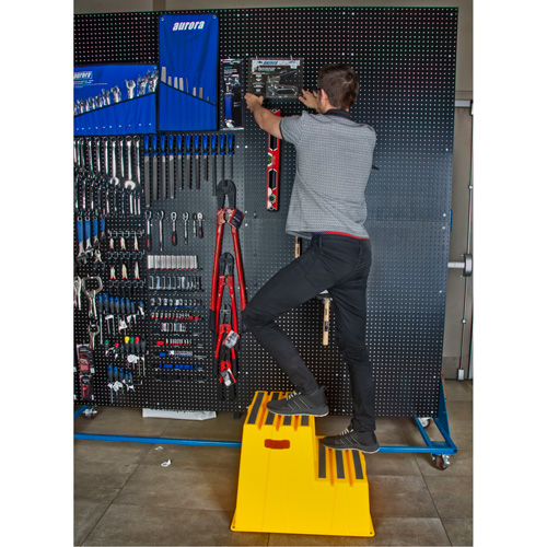 Industrial Step Stool, 2 Steps, 26" x 22-7/16" x 19-11/16" High Pryde Industrial Inc.