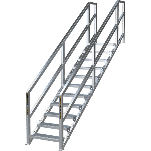 Syst&egrave;me d'escalier modulaire pour la construction de 11-16 marches SmartStairs, 120" ha Pryde Industrial Inc.