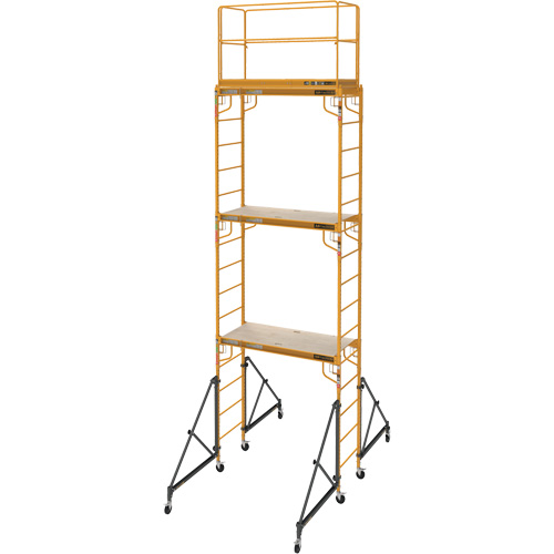 Complete 18' Drywall  Baker Scaffold Tower Set, 122" D x 236" H Pryde Industrial Inc.