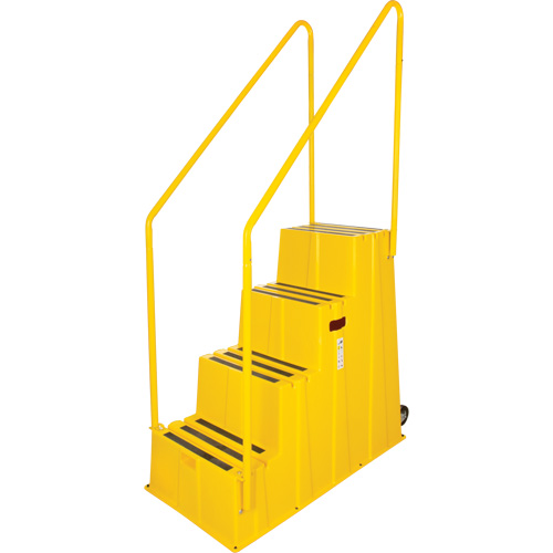Escabeau industriel, 4 marches, 44" x 22-1/4" x Hauteur 65-1/8" Pryde Industrial Inc.