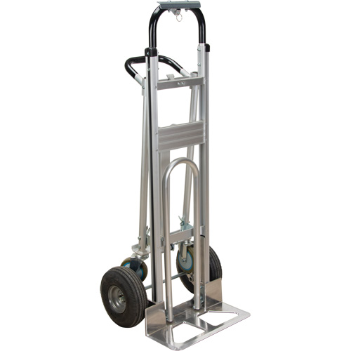 3-in-1 Convertible Hand Truck, Aluminum, 600 lbs. Capacity Pryde Industrial Inc.