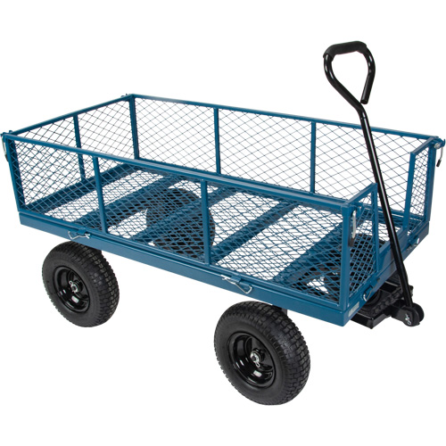 Wagon with Drop Sides, 24" W x 48" L, 800 lbs. Capacity Pryde Industrial Inc.