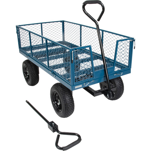 Wagon with Drop Sides, 24" W x 48" L, 800 lbs. Capacity Pryde Industrial Inc.