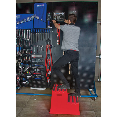 Industrial Step Stool, 2 Steps, 26" x 22-7/16" x 19-11/16" High Pryde Industrial Inc.
