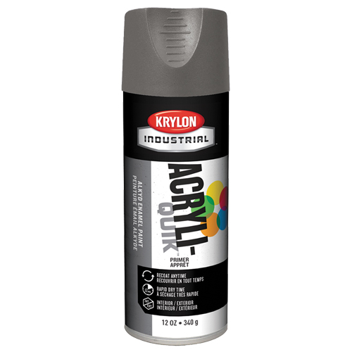 Industrial Acryli-Quik Lacquer, Grey, Very Flat, 12 oz., Aerosol Can Pryde Industrial Inc.