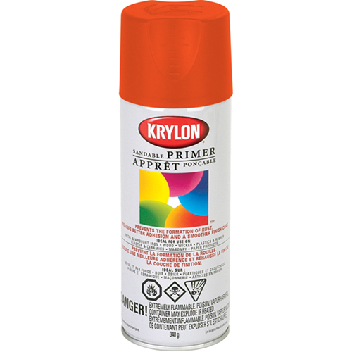 Fluorescent Spray Paint, Fluorescent Red/Orange, 11 oz., Aerosol Can Pryde Industrial Inc.