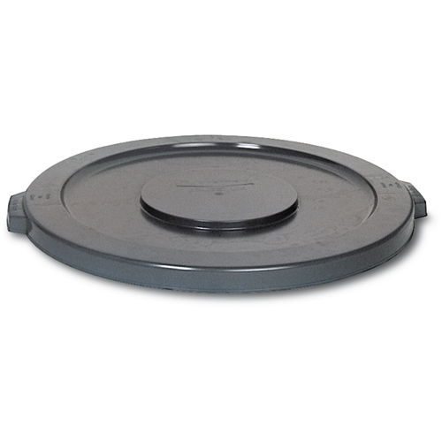 Round Brute&reg; Tops, Flat Lid, Plastic/Polyethylene, Fits Container Size: 15-5/8" Dia. Pryde Industrial Inc.