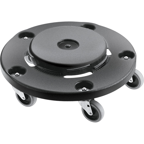 Brute&reg; Dolly, Polyethylene, Black, Fits: 20 - 55 US Gal. Pryde Industrial Inc.