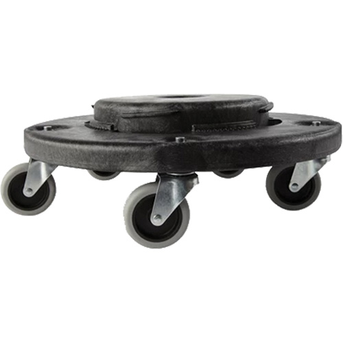 Brute&reg; Dolly, Polyethylene, Black, Fits: 20 - 55 US Gal. Pryde Industrial Inc.