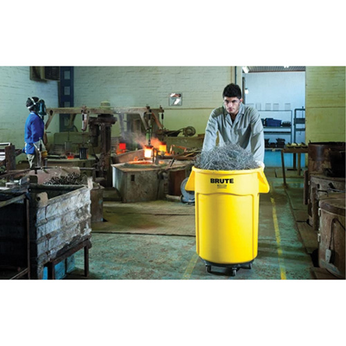 Brute&reg; Dolly, Polyethylene, Black, Fits: 20 - 55 US Gal. Pryde Industrial Inc.