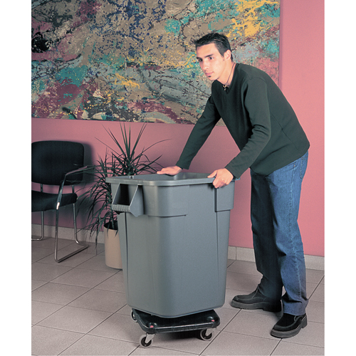 Square BRUTE&reg; Dollies, Polyethylene, Black Pryde Industrial Inc.