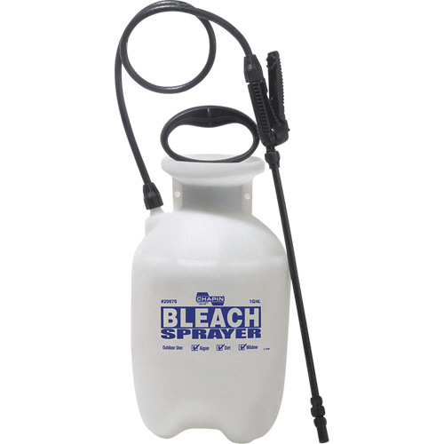 Bleach Disinfecting Tank Sprayer, 1 gal. (3.8 L), Polypropylene, 12" Wand Pryde Industrial Inc.