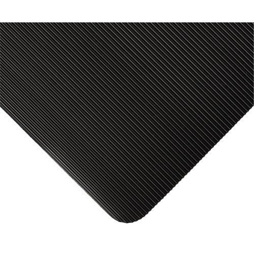 Tapis standard no 381, Ergonomique, 4' x 105' x 1/8", Noir Pryde Industrial Inc.