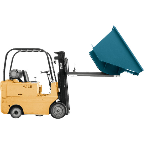 Conteneur autobasculeur, Acier, 3/4 vg³, Bleu Pryde Industrial Inc.