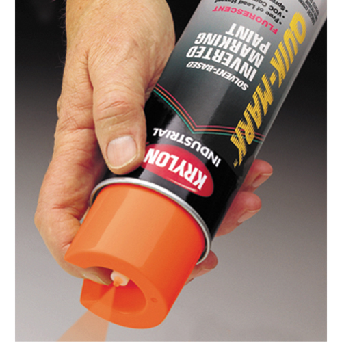 Industrial Quik-Mark Solvent-Based Inverted Marking Paint, 17 oz., Aerosol Can Pryde Industrial Inc.
