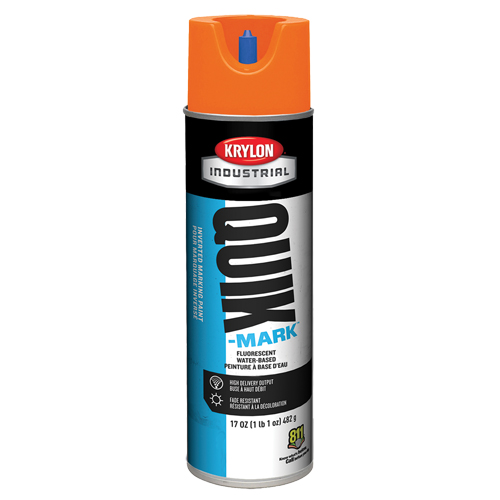 Peinture de marquage industrielle invers&eacute;e &agrave; base d'eau Quik-Mark, 17 oz, Canette a&eacute;rosol Pryde Industrial Inc.
