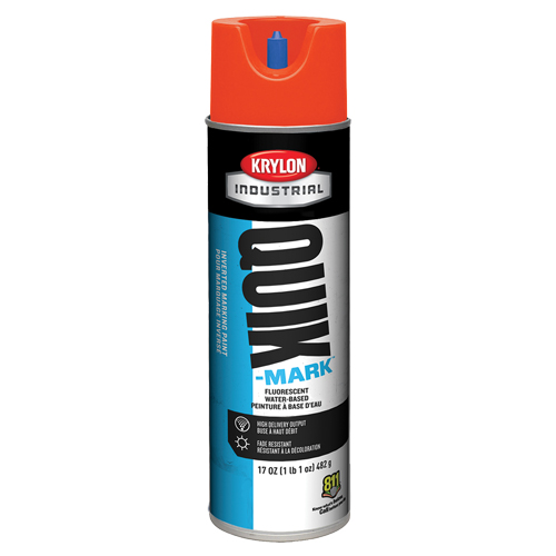 Industrial Quik-Mark Water-Based Inverted Marking Paint, 17 oz., Aerosol Can Pryde Industrial Inc.