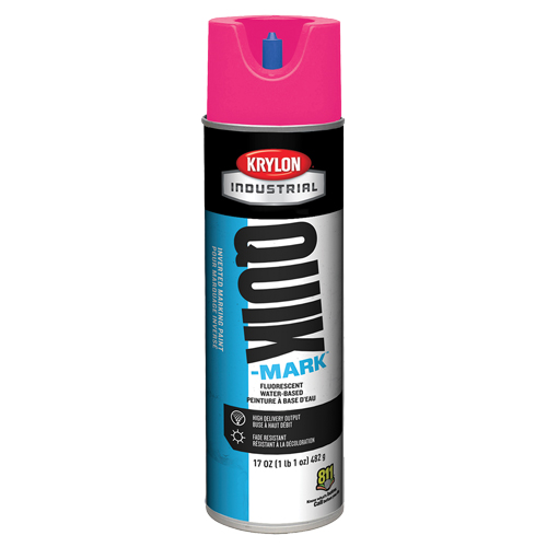 Peinture de marquage industrielle invers&eacute;e &agrave; base d'eau Quik-Mark, 17 oz, Canette a&eacute;rosol Pryde Industrial Inc.