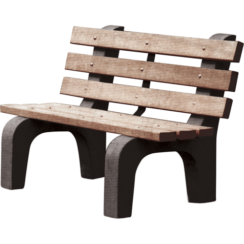 Bancs de parc, Plastique recycl&eacute;, 48" lo x 25" la x 31" h, Brun Pryde Industrial Inc.