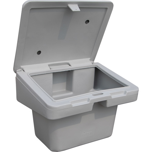 Contenants pour sel & sable SOS, Avec Moraillon, 30" x 24" x 24", 5,5 pi³, Gris Pryde Industrial Inc.