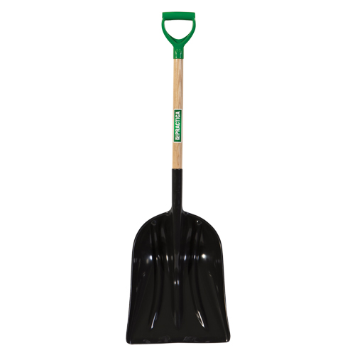 Grain & Coal Scoop Shovel, Wood, Polypropylene Blade, D-Grip Handle, 30-1/4" Length Pryde Industrial Inc.