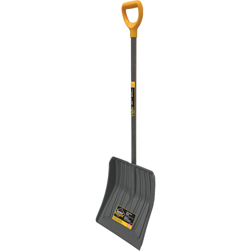 Pro Snow Shovel, Polypropylene Blade, 13-7/8" Wide, D-Grip Handle Pryde Industrial Inc.