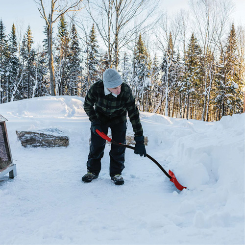 Yukon Snow Shovel, Polypropylene Blade, 18" Wide, Ergonomic D-Grip Handle Pryde Industrial Inc.