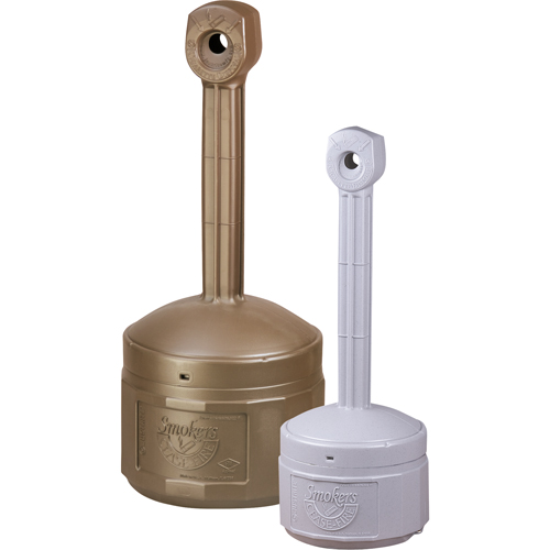 Cendriers Smoker's Cease-Fire, Sur pied, Plastique, Capacit&eacute; 4 gal. US, Hauteur 38-1/2" Pryde Industrial Inc.