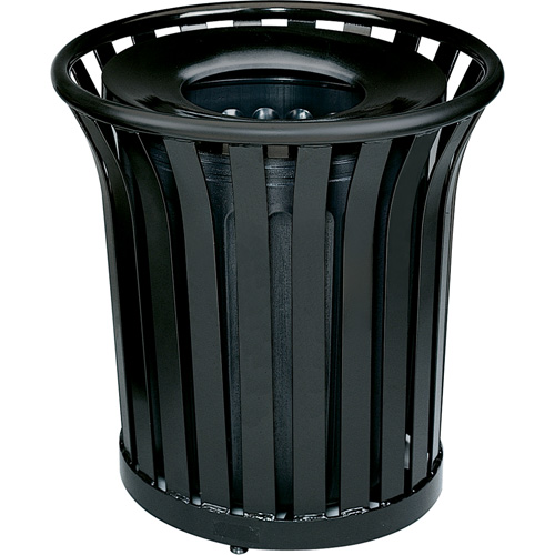 Contenant pour d&eacute;chets sans couvercle Americana Series, Acier, 36 gal. US Pryde Industrial Inc.
