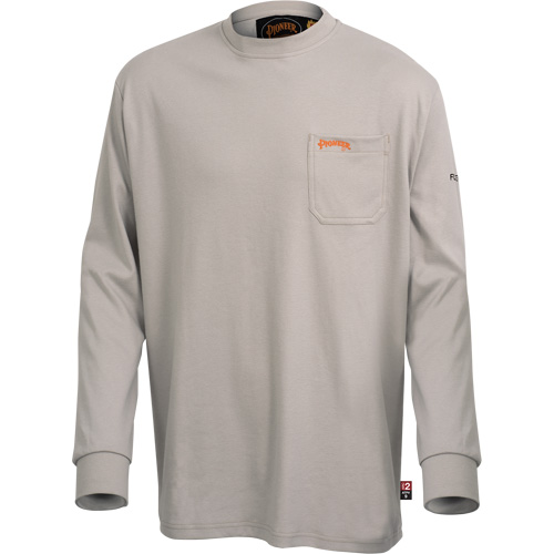 333 Chemise en coton &agrave; manches longues ignifuge, 2T-Grand, Gris Pryde Industrial Inc.