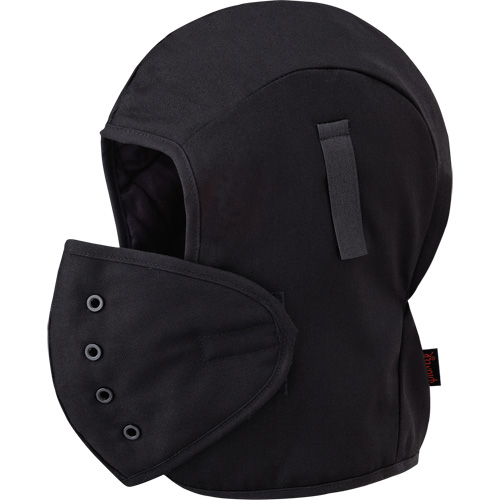566A Flame Resistant Quilted Hardhat Liner, Black, Cotton Pryde Industrial Inc.