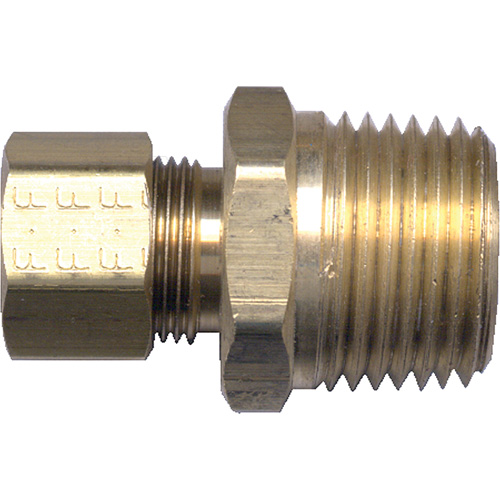 Raccord m&acirc;le de tuyau, 3/16" x 1/8" dia., Laiton Pryde Industrial Inc.