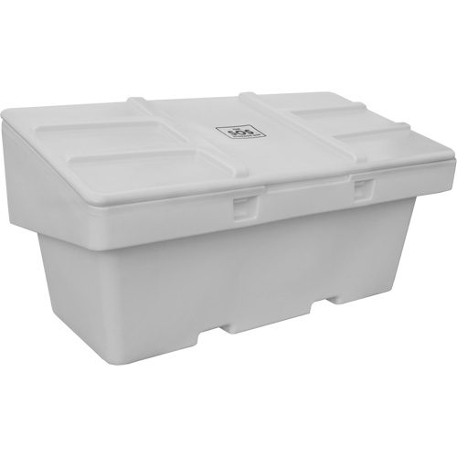 Contenants pour sel & sable SOS, Avec Moraillon, 72" x 36" x 36", 36 pi³, Gris Pryde Industrial Inc.
