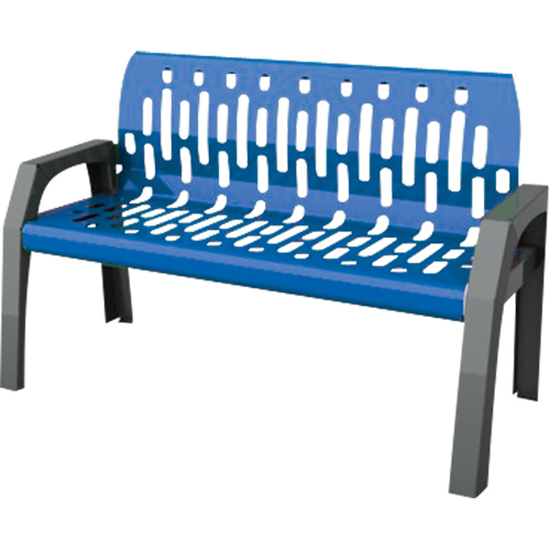 Stream Benches, Steel, 48" L x 25" W x 34" H, Blue Pryde Industrial Inc.