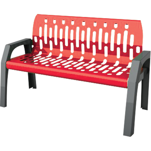 Stream Benches, Steel, 48" L x 25" W x 34" H, Red Pryde Industrial Inc.