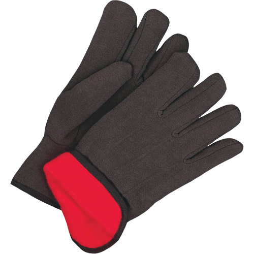 Classic Jersey Gloves, One Size, Black, Red Fleece, Slip-On Pryde Industrial Inc.