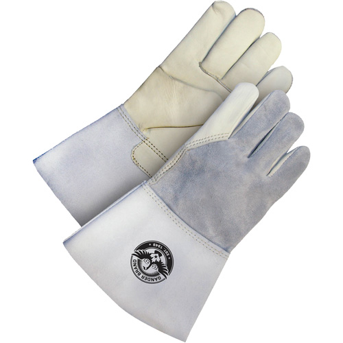 Gander Brand Utility Grain Leather Welder Gloves, Grain Cowhide, Size Large Pryde Industrial Inc.
